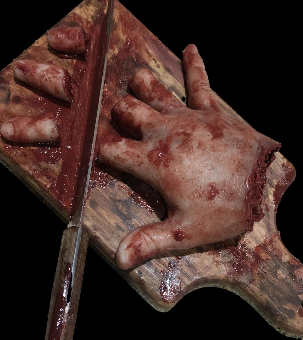 "Cutting Board Accident" Halloween Prop