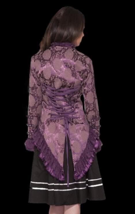 "Gothic Ghostly Jacket In Purple" HD Hollywood Costume