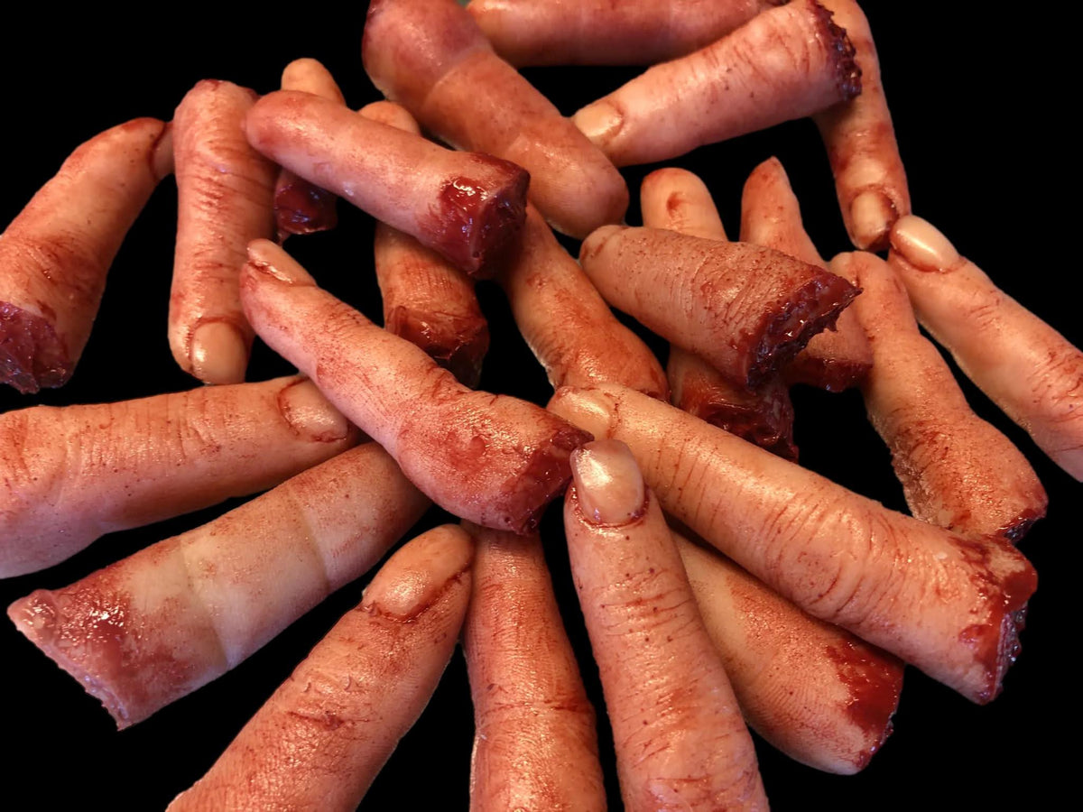 Lot Of 20 "Severed Fingers" Halloween Prop