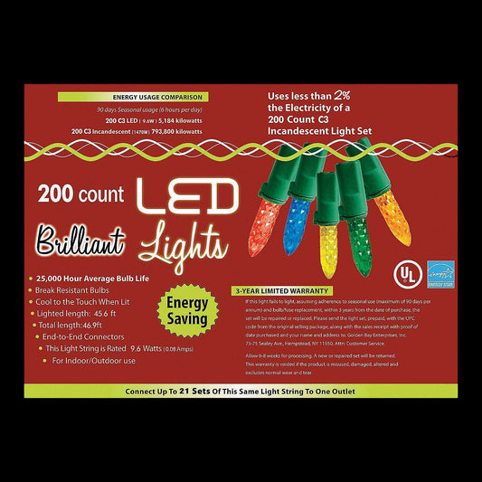  200L MU Holiday LED Lights - C3 Style