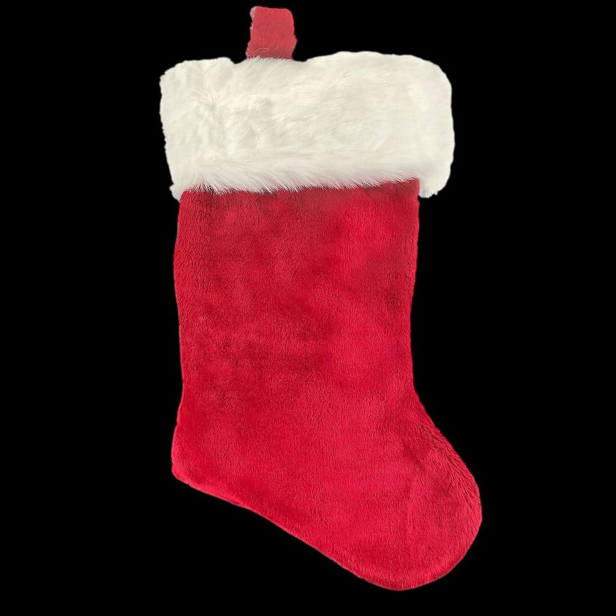  "35" Red Plush Stocking" Christmas Decoration
