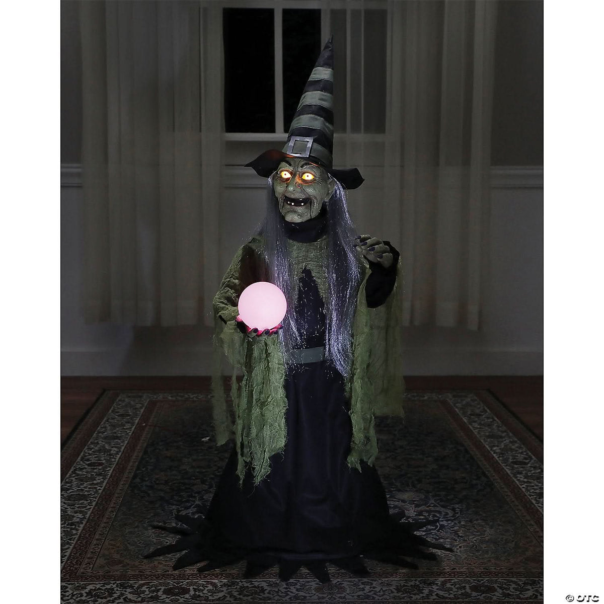  36" Fortune Teller Witch Animated Prop
