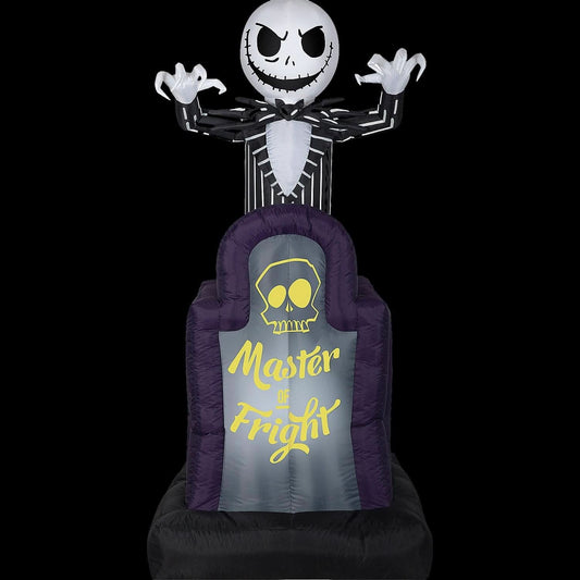  42" Blow Up Inflatable Nightmare Before Christmas Master Of Fright Jack Skellington Lawn Inflatable Decoration