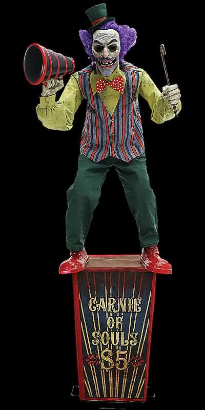  6' Carnival Barker Animatronic Decoration