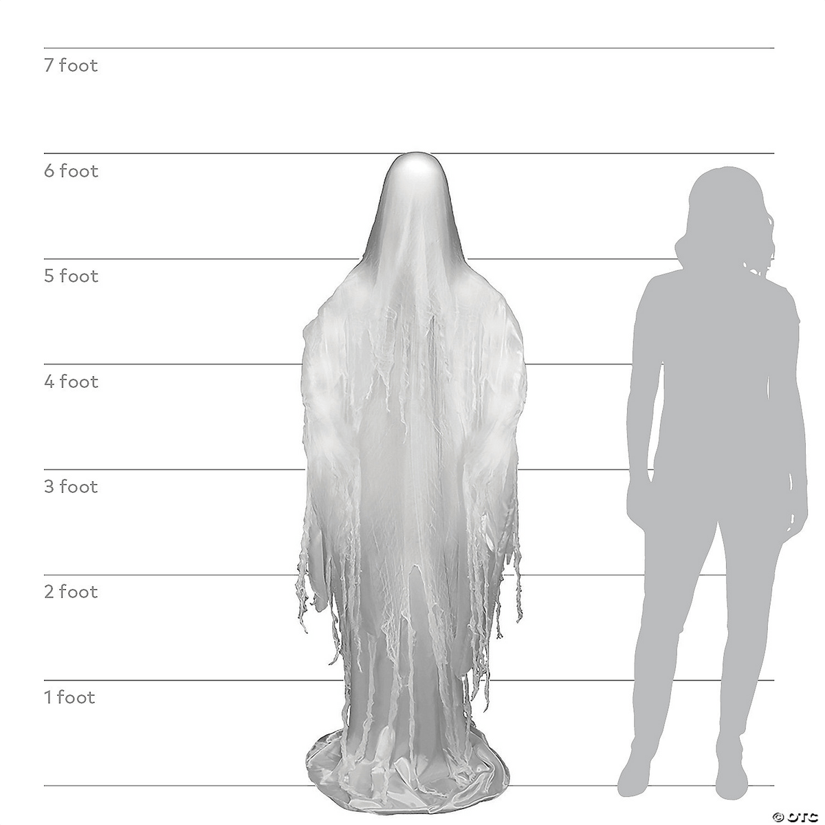  6 Ft. Rising Ghost Animatronic Decoration