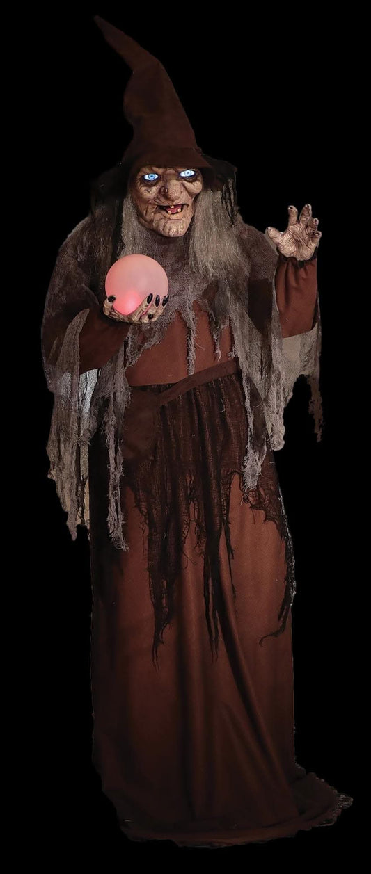 68" DigitEye Soothsayer Witch Animatronic Decoration