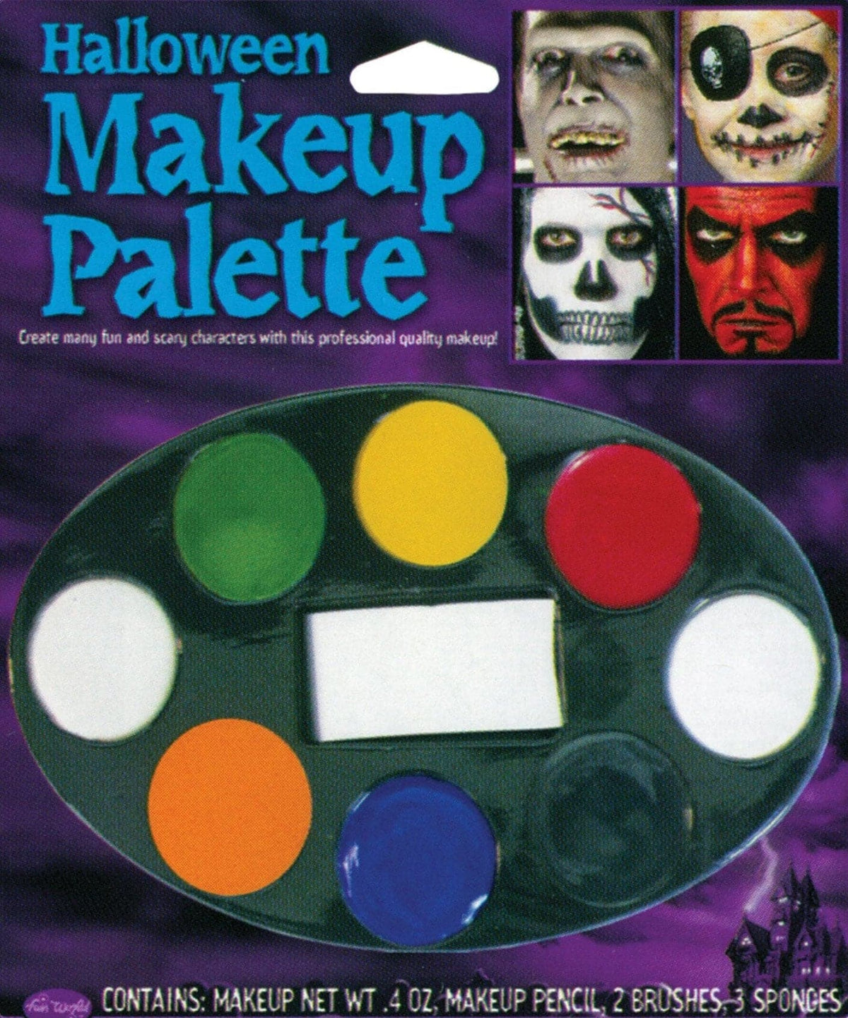  "8 Color Face Paint" Pro-Quality Halloween Makeup Kit