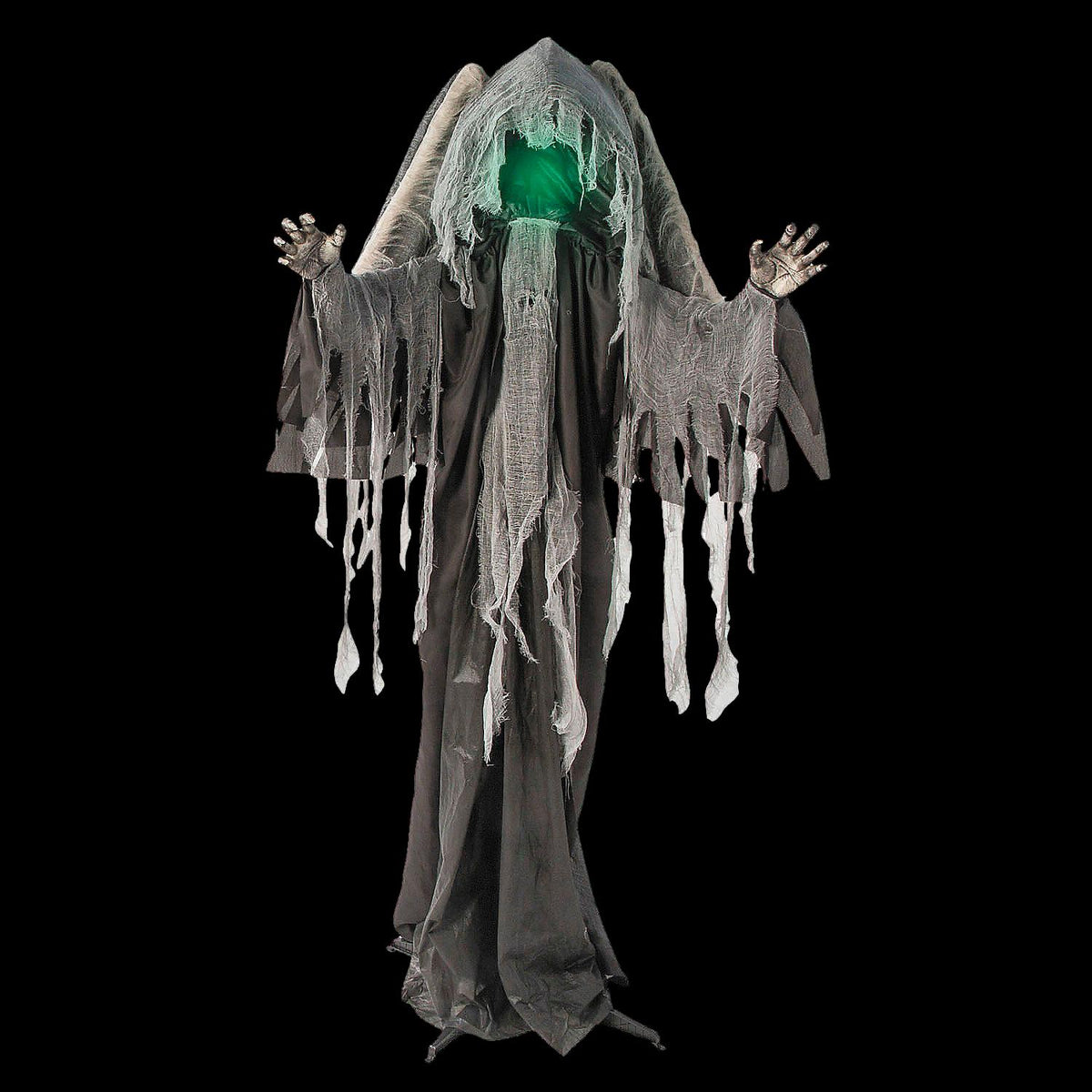  NEW FOR 2025 8" Reaper With Animated Wings Animatronic Decoration