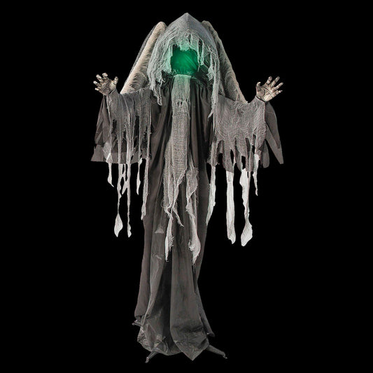  NEW FOR 2025 8" Reaper With Animated Wings Animatronic Decoration