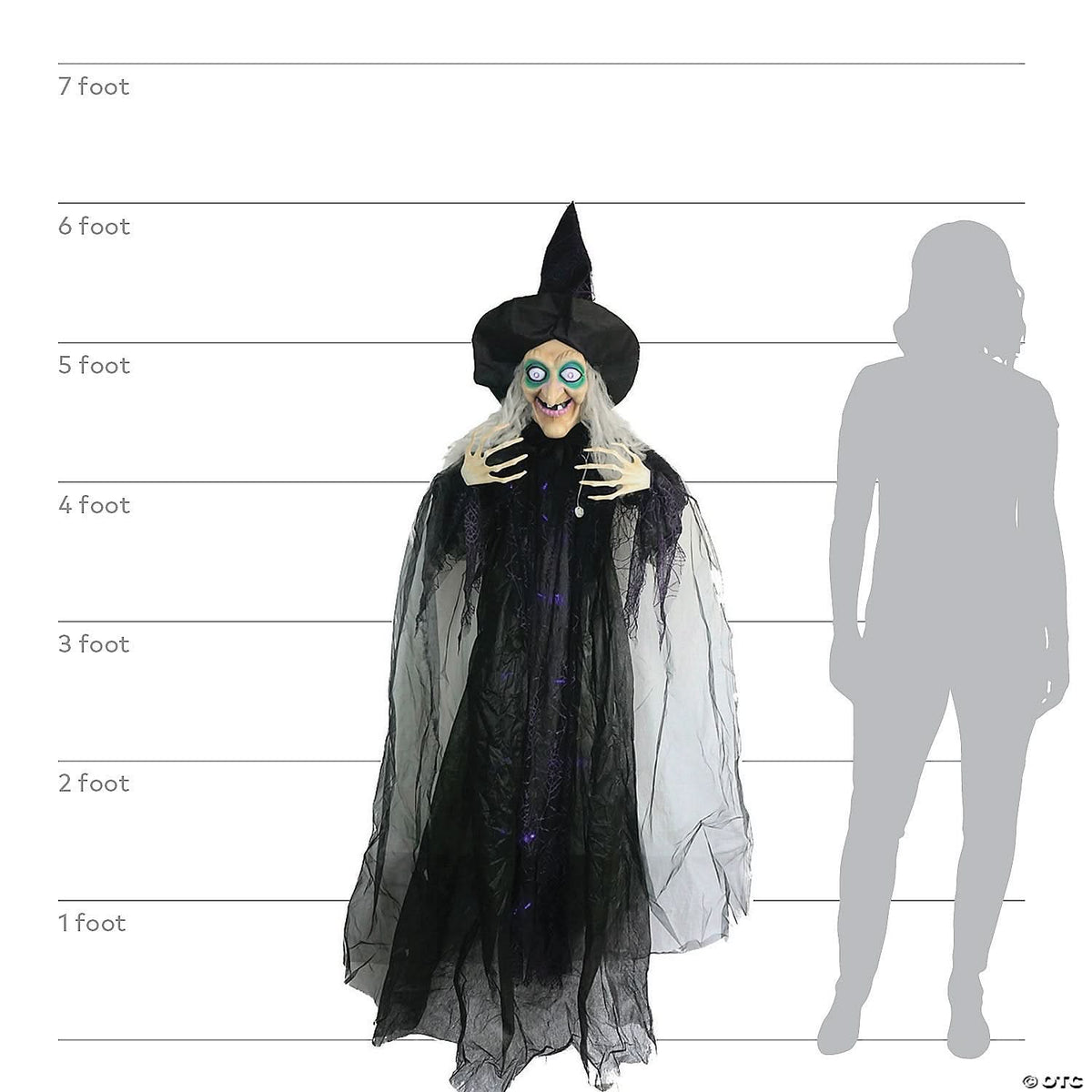  Animated Hanging Witch Halloween Decoration