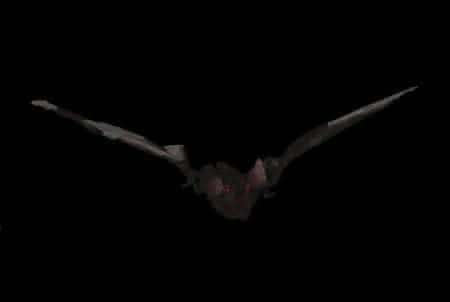 "Bat With Light-up Eyes" Hanging Halloween Prop - 54 Inches
