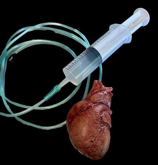  Beating "Human Heart" Silicone Human Body Part Halloween Prop