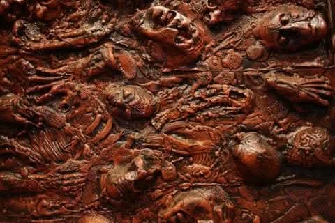 "Blood Wall Panel" Haunted House Facade