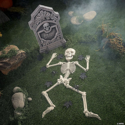  Boo! Tombstone & Skeleton Graveyard Halloween Decorations Set