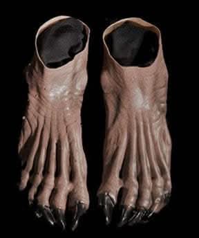  "Brown Monster Deluxe Latex Feet" Halloween Costume Shoes