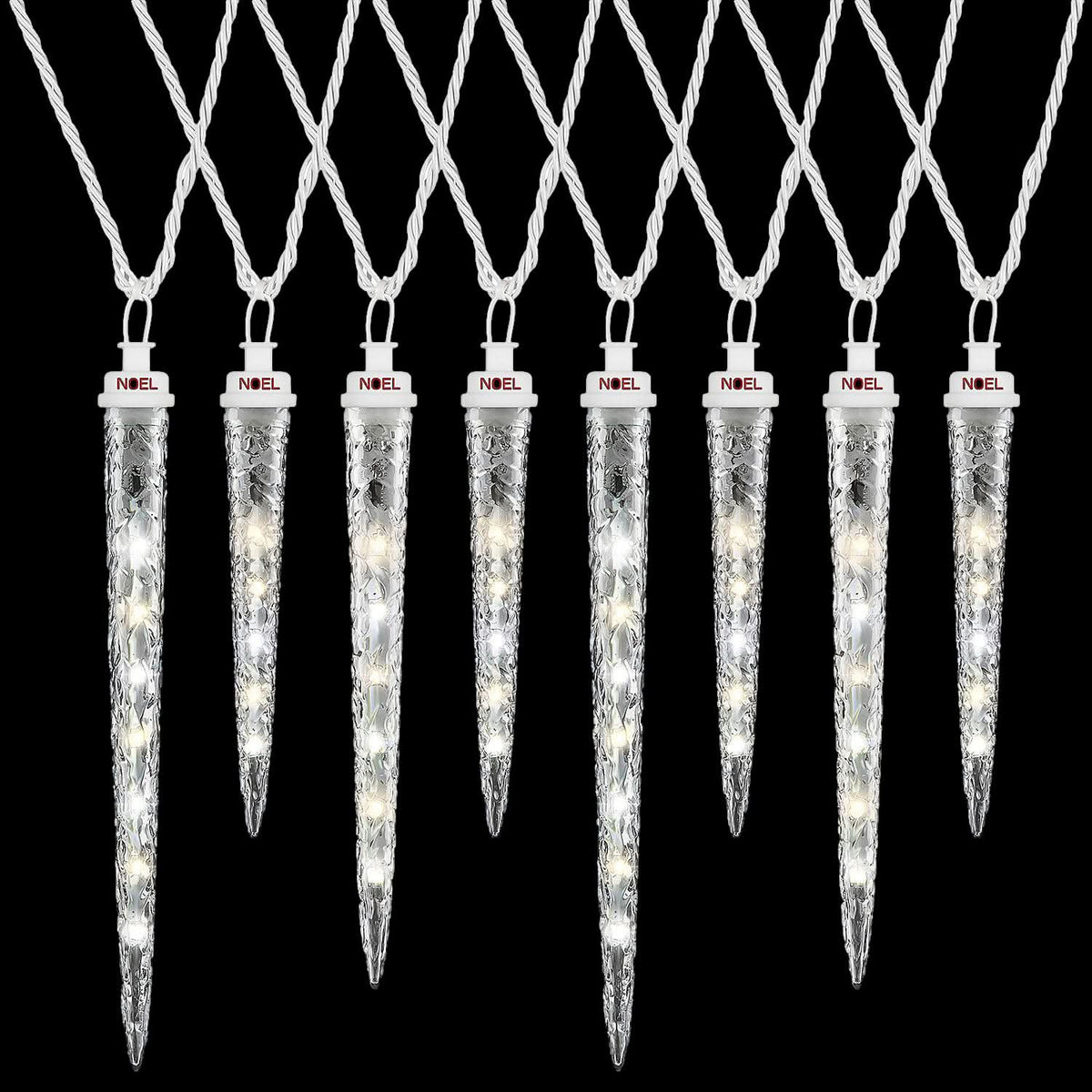  Christmas LuxeSparkle Shooting Star Icicle Light String