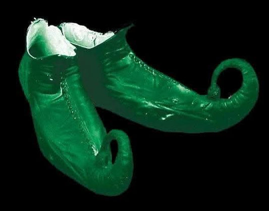  "Classic Elf Shoes - Green" Christmas Costume Accessory