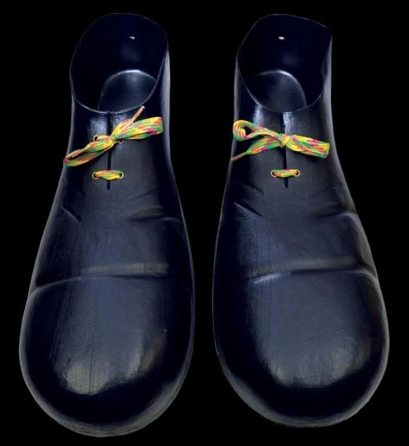  "Clown Shoes - Black/Plastic" Halloween Costume Accessory