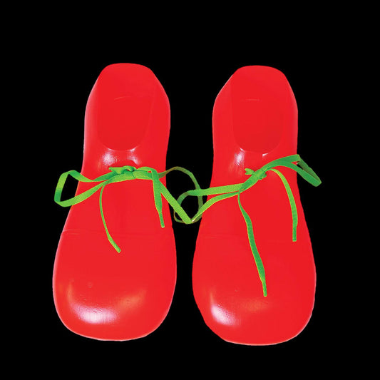 "Clown Shoes - Red/Plastic" Halloween Costume Accessory