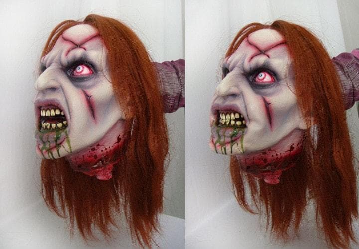  "Exorcist Talking Head Puppet" HD Studios Halloween Prop Accessory