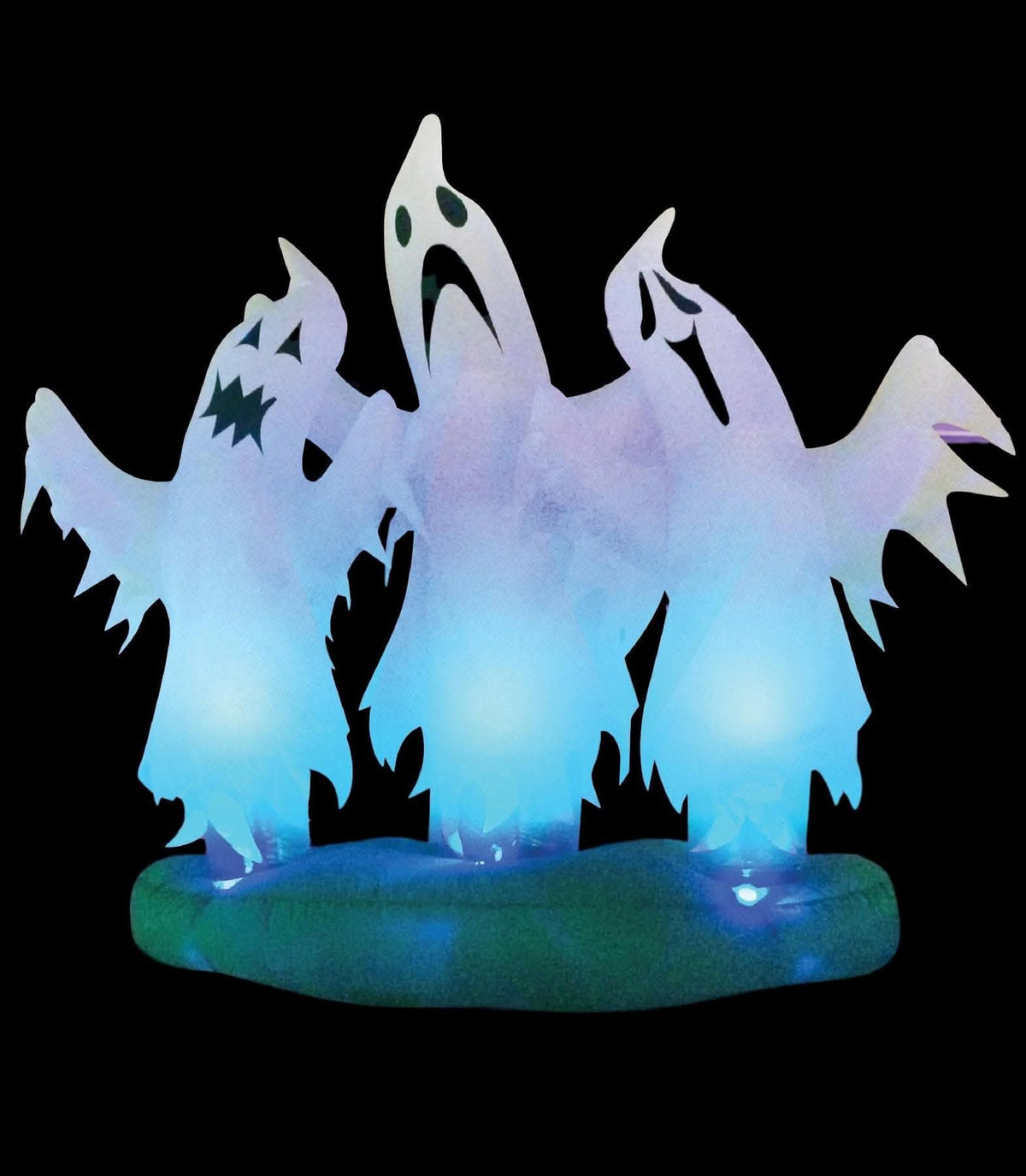  "Floating 3 Ghosts" 6 Foot Inflatable Halloween Decoration