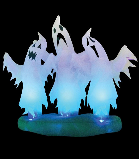  "Floating 3 Ghosts" 6 Foot Inflatable Halloween Decoration