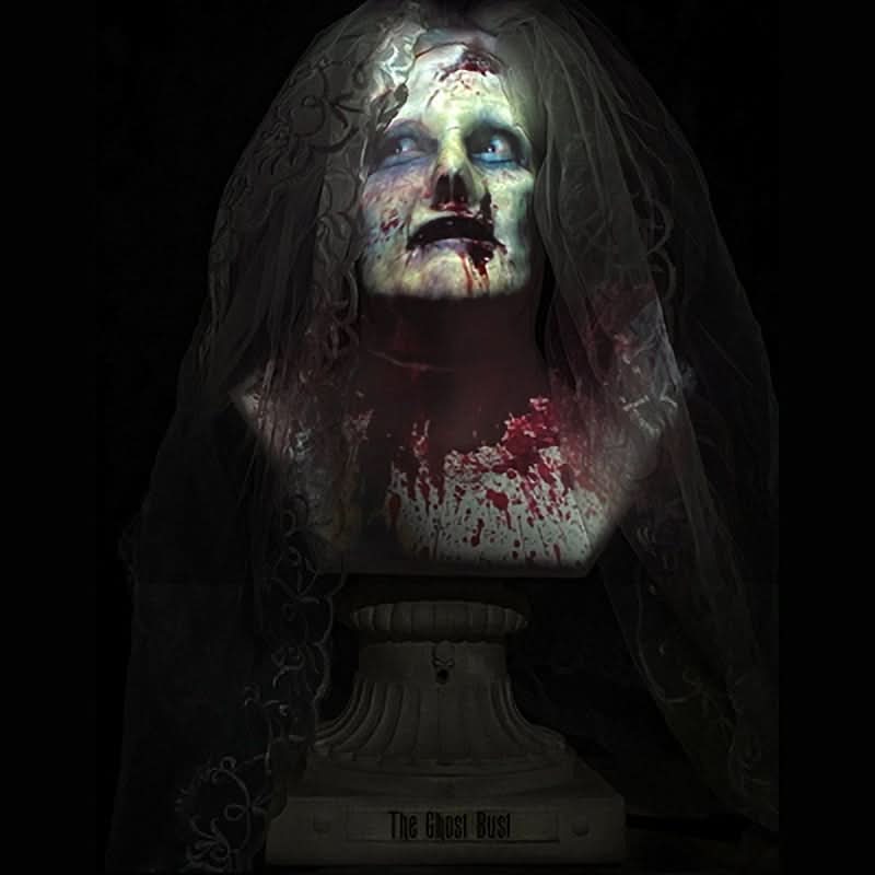  "Ghost Bust - Bride" Animated Haunted Projection Prop