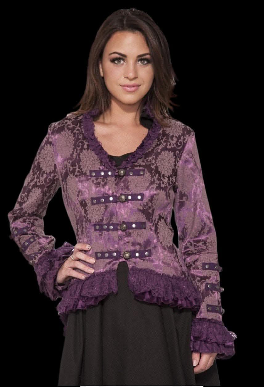  "Gothic Ghostly Jacket In Purple" HD Hollywood Costume