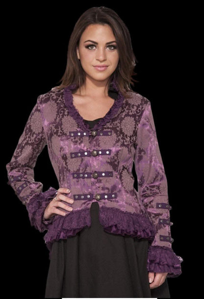  "Gothic Ghostly Jacket In Purple" HD Hollywood Costume