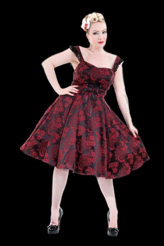  "Gothic Ghoul Dress In Red" HD Hollywood Costume
