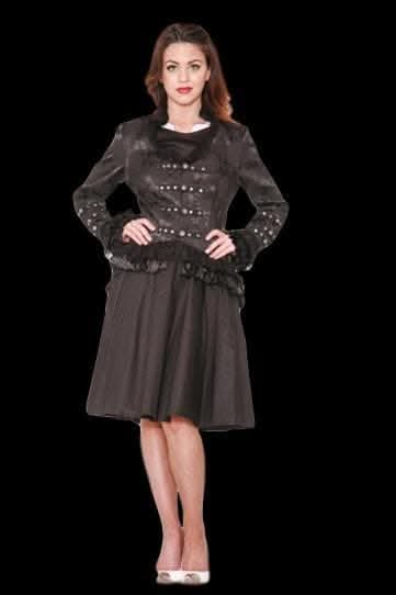  "Gothic Sexy Jacket In Black" HD Hollywood Costume