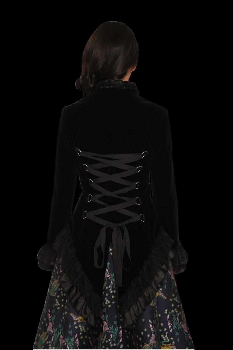  "Gothic Vampiress Jacket In Black Velvet" HD Hollywood Costume