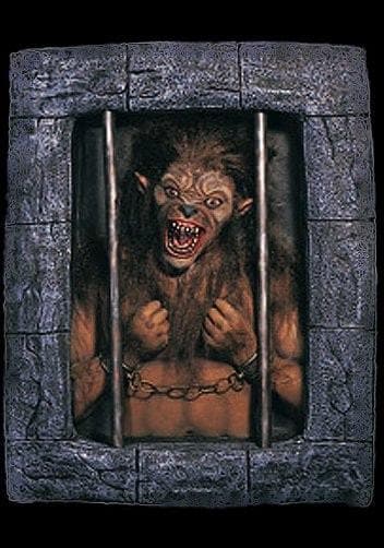  "Gothic Werewolf Wall-Breaker" 3D Hanging Halloween Decoration