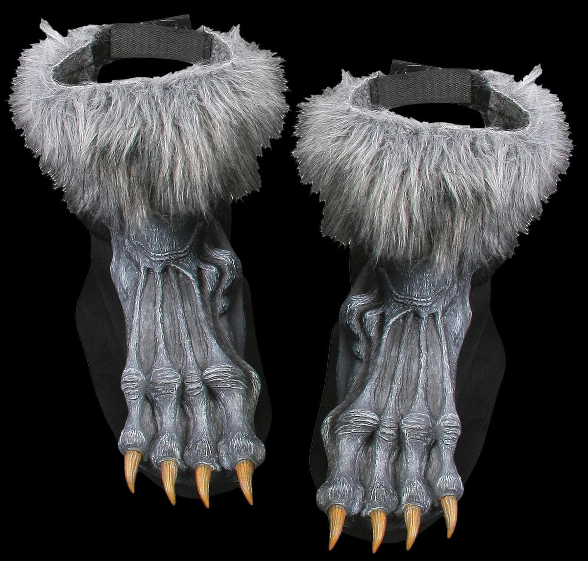  "Grey Werewolf Feet Shoe Covers" Halloween Costume Accessory