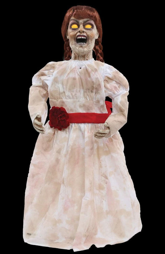  "Grim Girl" Creepy Haunted Doll Halloween Prop