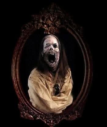  "Haunted Mirror - Zombie Asylum" Professional Animated Halloween Decoration