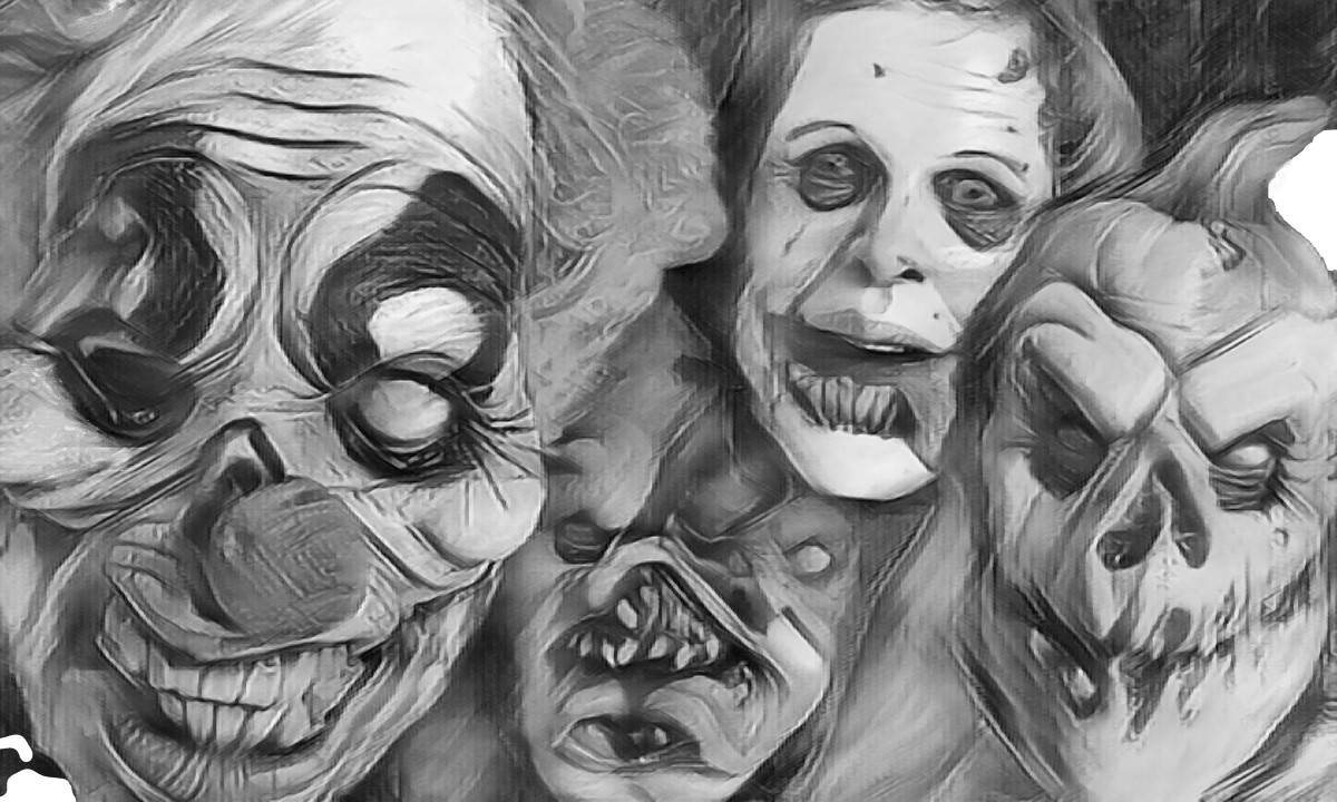  Horror Faces Poster