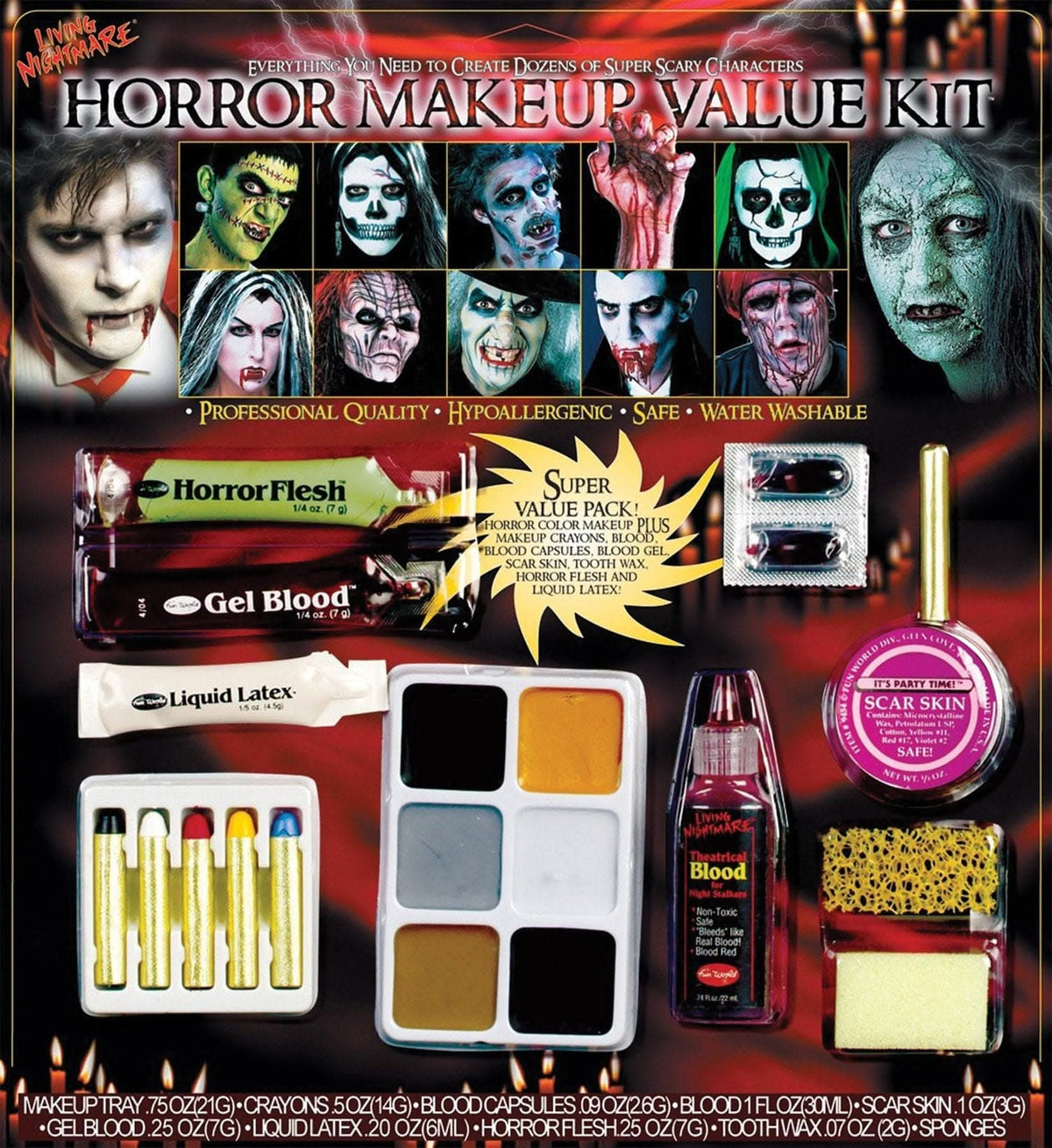  Horror Makeup Kit