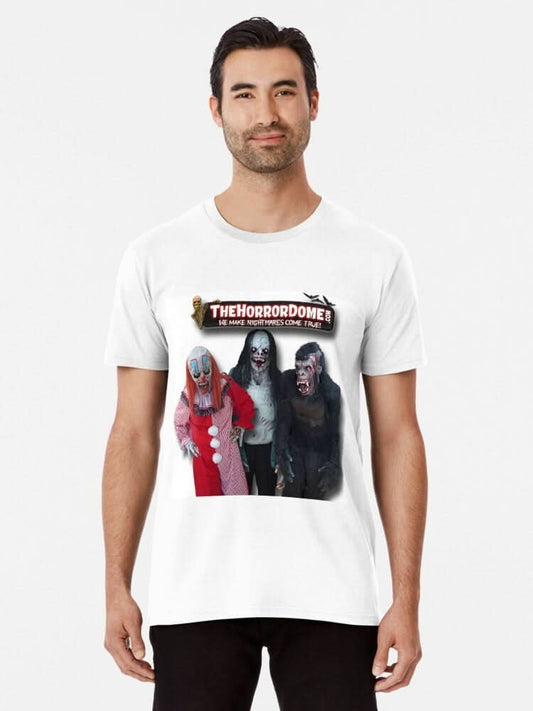  HorrorDome Logo Premium White T-Shirt