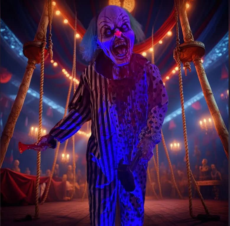  Killer Clown Halloween Animatronic