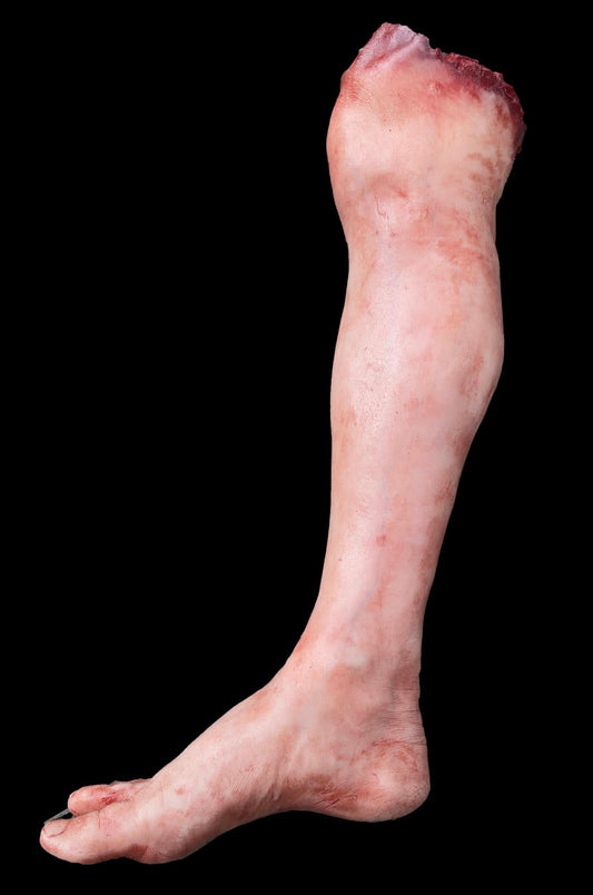  "Large Male Leg" Silicone Human Body Part Halloween Prop