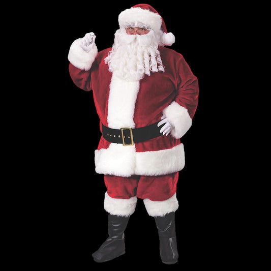  Men's Premium Plush Santa Suit Costume