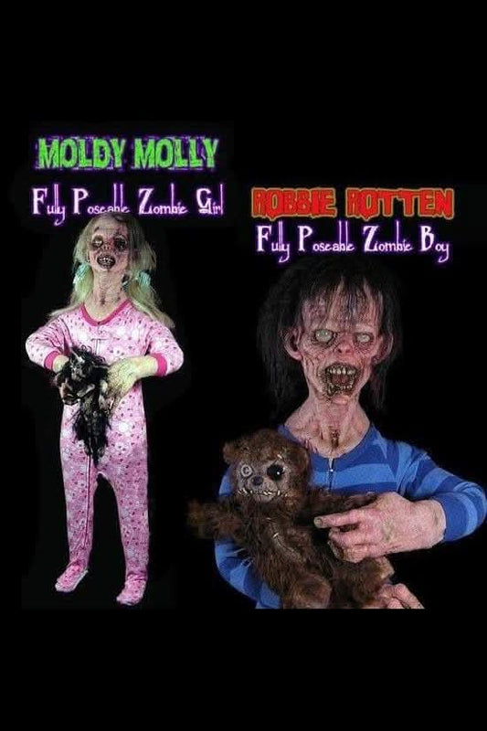  "Moldy Molly And Rotten Robbie" Zombie Halloween Props - Combo Package Deal
