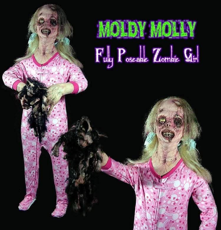  "Moldy Molly - Zombie Child" Halloween Prop