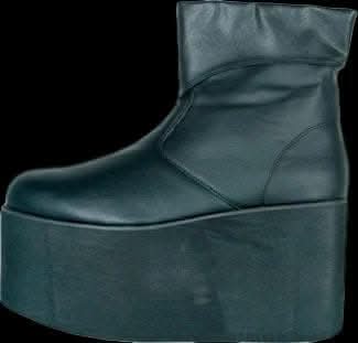 "Monster Boots - Men's/Black" Halloween Costume Accessory