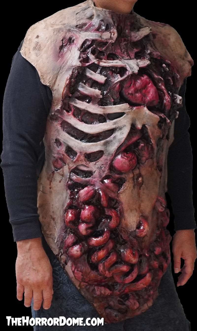  Movie Quality Gutted Zombie Chest" Halloween Costume Accessory