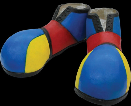  "Multi-Color Clown Shoes - Latex" Halloween Costume Accessory