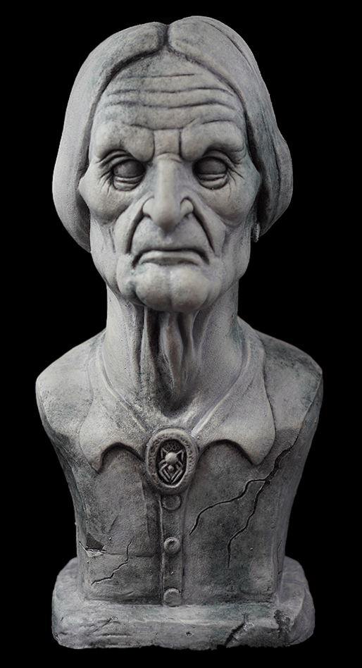  "Madam And Master Macy Ghostly Manor Busts" HD Exclusive Spooky Halloween Decoration