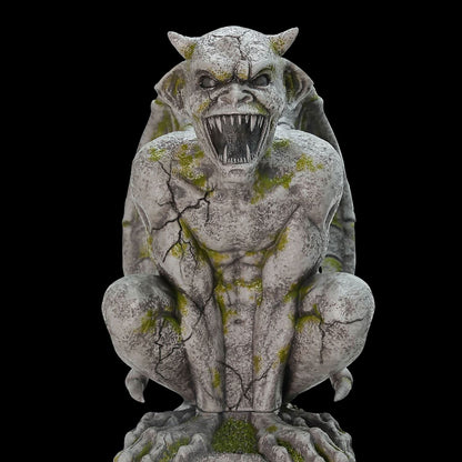  Oversized Gargoyle Pillar Animatronic Decoration
