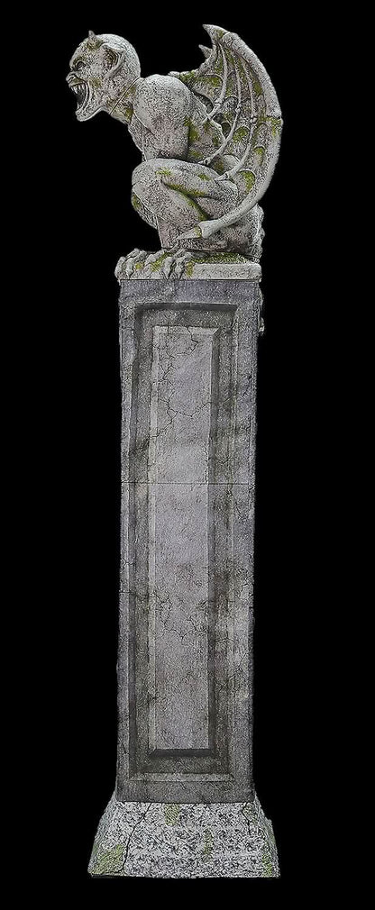  Oversized Gargoyle Pillar Animatronic Decoration